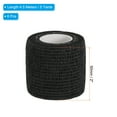 thumbnail image 2 of Uxcell Camouflage Tape 2" x 5 Yards, 6 Pack Self Adhesive Protective Camo Tape Wrap Waterproof Bandage, Black, 2 of 5