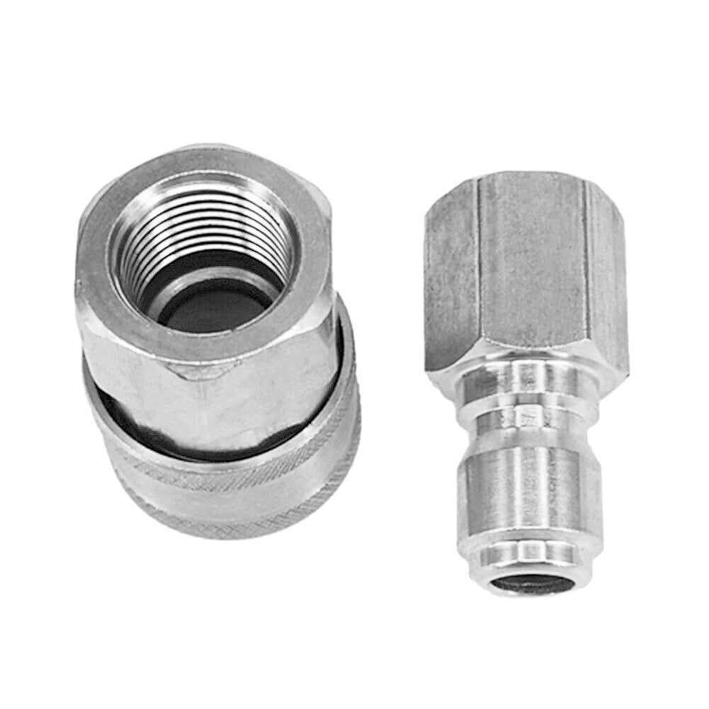RANMEI Stainless Steel 3/8 QuickConnect Fittings For Pressure Washer Hose Female Male