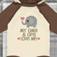thumbnail image 4 of Inktastic Oma and Opa Love Me Boys or Girls Long Sleeve Baby Bodysuit, 4 of 5