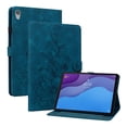 thumbnail image 2 of FJLBDE Case for Lenovo Tab M10 HD (2nd Gen) TB-X306F TB-X306X, Embossed Flower PU Leather Flip Wallet Folio Stand Cover, Blue, 2 of 7