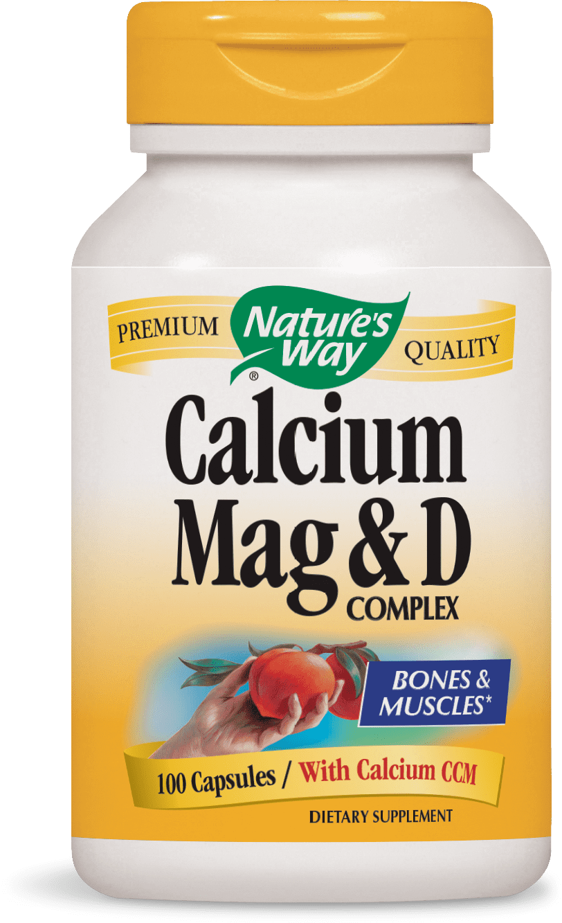 Nature's Way Calcium Mag and D-Complex Capsules, 100 Ct