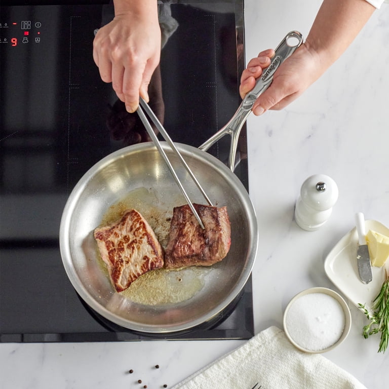 Demeyere Atlantis Proline 7 11-inch Stainless Steel Fry Pan with Helper Handle