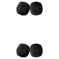 thumbnail image 2 of Bearachild Paquete de 200 fundas de micrófono no tejidas, duraderas y transpirables para micrófono desechable universal, negro + negro (100 negro + negro (100 piezas) 2Conjunto, 2 of 6
