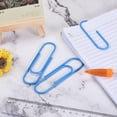 thumbnail image 6 of Uxcell Paper Clips 3.9 Inch Vinyl Coated for Office Home Blue Count 20, 6 of 6