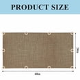 thumbnail image 3 of Vintage Brown Fluorescent Light Covers, Farmhouse Retro Dark Solid Color Linen Texture Magnetic Light Covers for Ceiling Lights, Fluorescent Ceiling Shade for Classroom Bedroom Office 4x2Ft x 3PCS, 3 of 8
