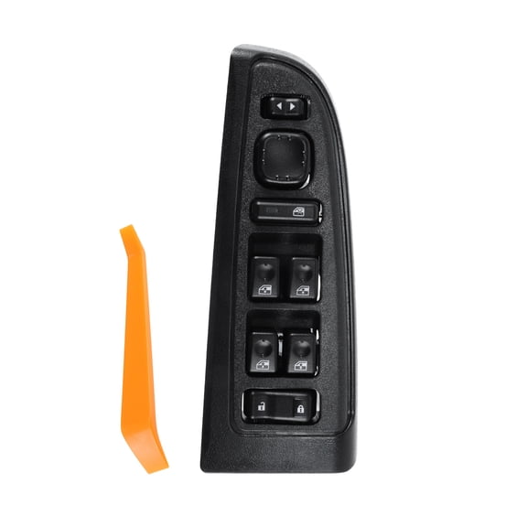 15883323 Front Left Driver Side Door Lock Master Power Window Switch & Black Bezel Cover for Chevrolet Avalanche Silverado Suburban Tahoe for GMC Sierra Yukon for Cadillac Escalade