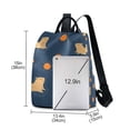 thumbnail image 3 of FORMRS Women's Travel Backpack Purse Anti-Theft Hidden Pockets Casual Shoulder Bag, Blue Capybaras, 3 of 7