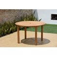 thumbnail image 4 of Amazonia Blois Teak Finish 5 Pieces Round Patio Dining Set, 4 of 16