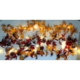 thumbnail image 2 of Vikakiooze Home Decor Thanksgiving Festival Autumn Wreath Bar Decoration Maple Leaf Light Ring, 2 of 9