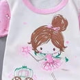 thumbnail image 4 of CAICJ98 Kids Clothes Set Baby Boy Girl T-Shirt Shorts Summer Outfits Cotton Cartoon Casual Toddler Outfits for Boys Girls (Light Pink,7-8 Years), 4 of 4