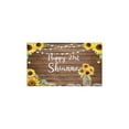 thumbnail image 2 of 2 Piece Brown Wood Sunflower Flowers Rug Kitchen Rug Set, Decor Kitchen Rugs, Absorbent Non-Slip Washable Floor Mats, Home Indoor Runner Rugs 17"x47"+17"x30", 2 of 7