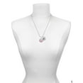thumbnail image 3 of Delight Jewelry Silvertone Domed Multi Color NP Silvertone Script Initial Disc - N - Charm Necklace, 20"+3", 3 of 4