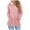 Pinks, variant on Fleece Hooded Sweatshirts for Women, Slit Pullover Tops with Pockets, Classic and Fashionable Tops for Fall and Winter