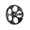 Black, variant on Mosiee Aluminum 5-Hole Folding Clamp Knob for Brompton Bike Titanium