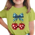 thumbnail image 1 of T-Shirt pour Enfants, Imprimé de la Fête de l'Indépendance à Manches Courtes et Col Rond, Haut Décontracté et Polyvalent pour Garçons et Filles de 3 à 15 Ans, 1 of 6