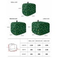 thumbnail image 2 of St. Patrick's Day Toaster Cover 4 Slice, Large Kitchen Appliance Covers, Lucky Shamrock Gold Coin Minimalist Green Toaster Oven Cover with Loop, Bread Machine Cover Polyester Dust Cover Protection, 2 of 4