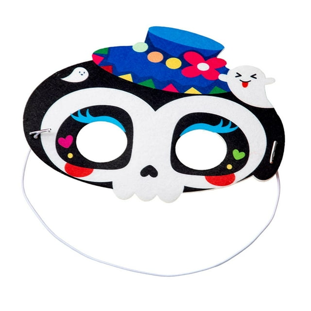 Manualidades de máscaras de Halloween para niños, kit de manualidades hecho a mano para guarderías, disfraces, fiestas de o trato, máscaras para Estilo C