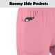 thumbnail image 5 of BIG ELEPHANT Pantalones Deportivos Ultrasuaves para Niñas, Pantalones Deportivos para Niños de Cintura Alta con Bolsillos, 3 Pzas (6-15 Años), 5 of 9