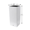 thumbnail image 3 of Algreen Modena 26" Self-Watering Planter, Pillar, Gloss White, 3 of 7