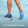 thumbnail image 3 of Feetures Elite Max Cushion No Show Tab Ankle Socks - Sport Sock with Targeted Compression - Bahama Blue, XL (1 Pair), 3 of 7