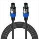 thumbnail image 1 of Speakon Cable 6ft Profesional 18Guage Macho A Macho Cable de Audio con Twist Lock para DJ Altavoz y Amplificador, 1 of 5