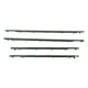 thumbnail image 1 of Cinturón de sellado para ventana exterior de automóvil, 4 piezas, moldura para ventana, burlete para puerta, resistente y duradero, 1 of 9