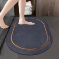thumbnail image 4 of Diatomite Bath Mat, Non-Slip Super Absorbent Quick Dry Bathroom Rug, Thin Floor Mat for Tub Shower Vanity, Easy Clean Kitchen Bath Mat, Non-Skid Home Safety, 4 of 6