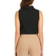 thumbnail image 3 of INSPIRAR CHIC Sin Mangas Camisa de Negocios con Cuello para Mujeres, Body de Botones Talla XS Negro, 3 of 6
