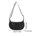 thumbnail image 3 of Bolsa De Hombro Bolso De Hombro Compuesto Nylon Almohada Bolso Bandolera Mujer Ocio Diario (Negro) Likrtyny Para Estrenar, 3 of 3