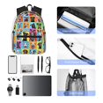 thumbnail image 6 of Easygdp Cute Dogs Collage Casual Laptop Backpack, Large Capacity Schoolpack for School, Travel, Business, 6 of 8