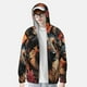 thumbnail image 2 of Fotbe Colorful Flower German Shepherd Chaqueta con Protección Solar UPF 50+ para Hombre y Mujer, Camisa con Capucha y Bolsillos-XX-Large, 2 of 7