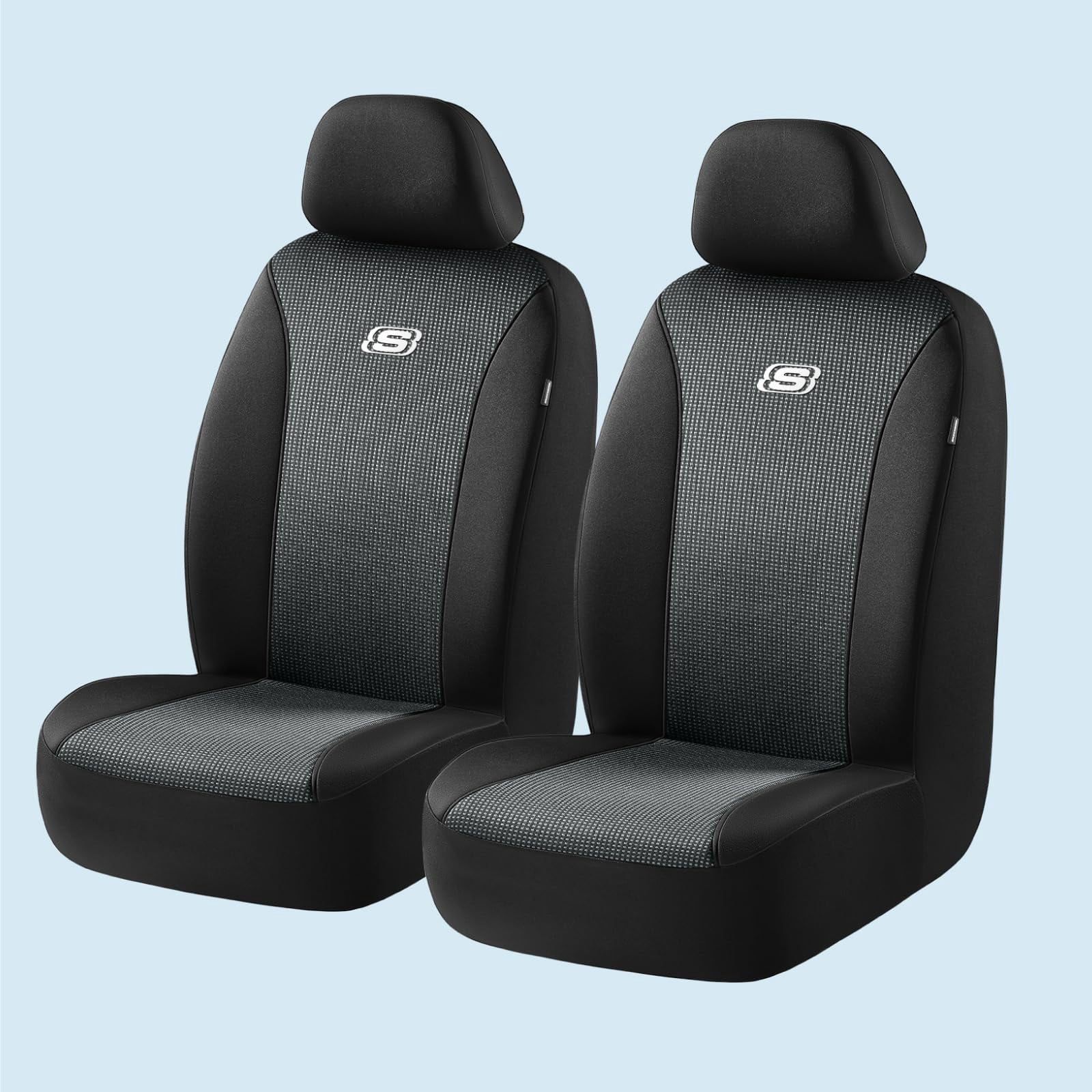 Skechers Seat Cover Memory Foam Jacquard Front Seat Cover Universal Fit Most Cars