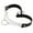 Black 2B9, variant on ZZkhGO Women Chain Choker Necklace, Heart Metal Leather Collar Necklace, Adjustable Fashion Jewelry for Women Girls Gift
