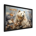 thumbnail image 3 of Designart "Modern Bear Elegance" Animals Bear Picture Framed Wall Art Living Room, 3 of 5