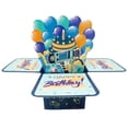 thumbnail image 3 of Rechale Blue 3D Pop Up Happy Birthday Card, Unique Handmade Foldable Greeting Cards Game Style Card Suprise Balloon Box with Envelope, Gfit for Boys Friends, 3 of 3