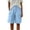 *Light Blue, variant on VBVC Women's Cotton-Linen Button Front Bermuda Shorts , Summer Casual Textured Shorts For Women,Ladies' Loungewear Shorts with Pockets,Beige,S-2XL