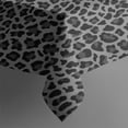 thumbnail image 3 of Black Leopard Print Rectangle Tablecloth 60"x84",Waterproof Polyester Rectangle Table Cloth, Wipeable Spillproof Polyester Tablecloth for Dining, Camping, Indoor and Outdoor, 3 of 5
