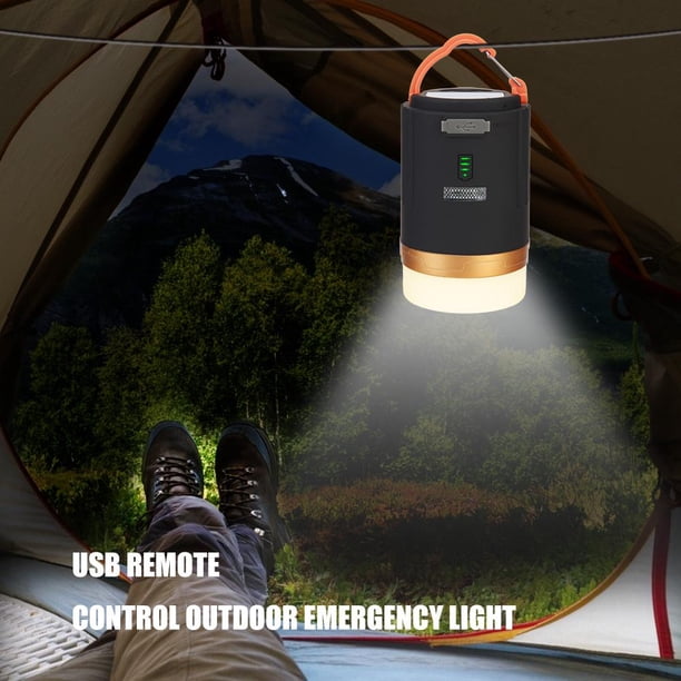 Lámpara de Camping recargable por USB 2 piezas Banco de energía