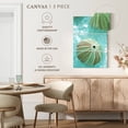 thumbnail image 5 of Elephant Stock Seaglass Iv Wall Art - Vertical Multi Panel Canvas - Living Room Wall Decor - Nautical Multi Panel - Turquoise And Beige Decor By Alan Blaustein - 36" x 57", 5 of 8