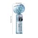 thumbnail image 3 of Transparent Ice-Cool Handheld Folding Fan Portable And Compact-Ideal For Offices Students And Outdoor Use-Powerful Airflow, 3 of 6