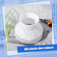 thumbnail image 3 of 4 Pcs 6 to 4 Inch Duct Reducer Increaser ABS Air Duct Adapter Duct Fan or Dryer Vent Adapter Pipe Connector, White, 3 of 8