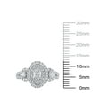 thumbnail image 4 of 1-1/3 Carat T.W. (I2 clarity, H-I color) Brilliance Fine Jewelry Oval cut Diamond Engagement Ring in 10kt White Gold, Size 7, 4 of 5