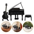 thumbnail image 4 of 1 Juego de pequeñas figuras de Piano de cola y guitarra, casa de muñecas en miniatura, modelo Musical para niños, decoración del hogar, 4 of 6