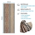 thumbnail image 2 of Beige Geometric Diamond Wave Pattern Hot Yoga Mat Towel Non Slip for Hot Yoga - Quick-Drying Yoga Mat Cover with 4 Corner Pockets with Travel Bag - Hot Yoga Towel Non Slip 70"x26", 2 of 6