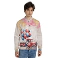 thumbnail image 4 of Vintage Patriotic Siberian Husky 4th of July Independence Memorial Day All Over Print 3D Baseball Jacket Husky Dog Lover Gifts Bomber Jacket Softball - 01006, 4 of 6