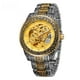 thumbnail image 5 of Reloj mecánico automático tallado retro hueco informal de moda para hombres de estilo europeo y americano, 5 of 5