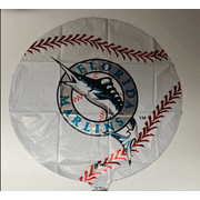 18" FLORIDA MARLINS BASEBALL Balloon • Party Supplies Decorations Foil Mylar Balloon