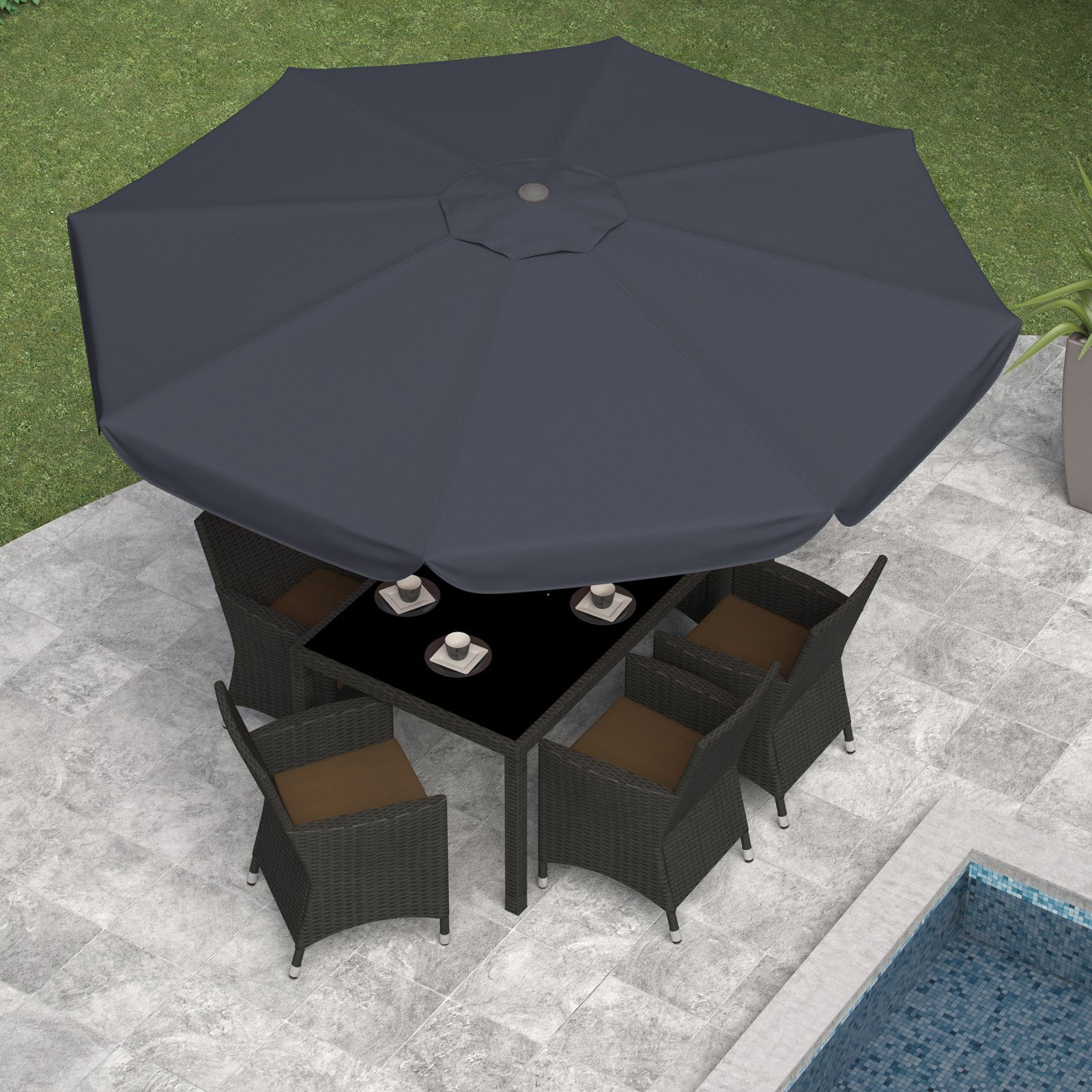 CorLiving Tilting Patio Umbrella by Sonax