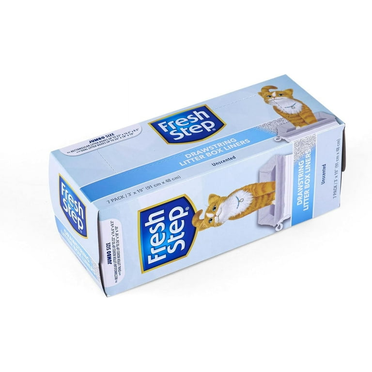 Fresh Step Heavy Duty Drawstring Litter Box Liners, 7 Count photo 3