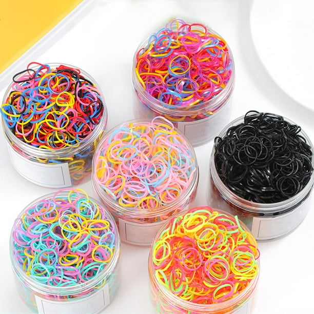 3000 bandas para el cabello, banda elástica para el cabello, mini lazos de goma para el cabello para niñas, accesorios para el cabello con cola de BLESIY Bandas elásticas para el cabello